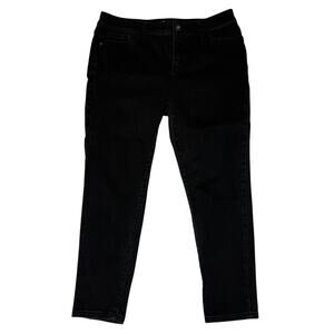 St johns bay  Black Skinny Jeans Stretch Denim Mid Rise Slim Fit